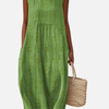Emilia | Vestido Midi Bordado con Bolsillos Mujer