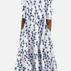 Victoria | Vestido Midi con Bolsillos Estampado Mujer