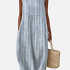 Ana | Vestido Midi de Cuadros con Bolsillos Mujer