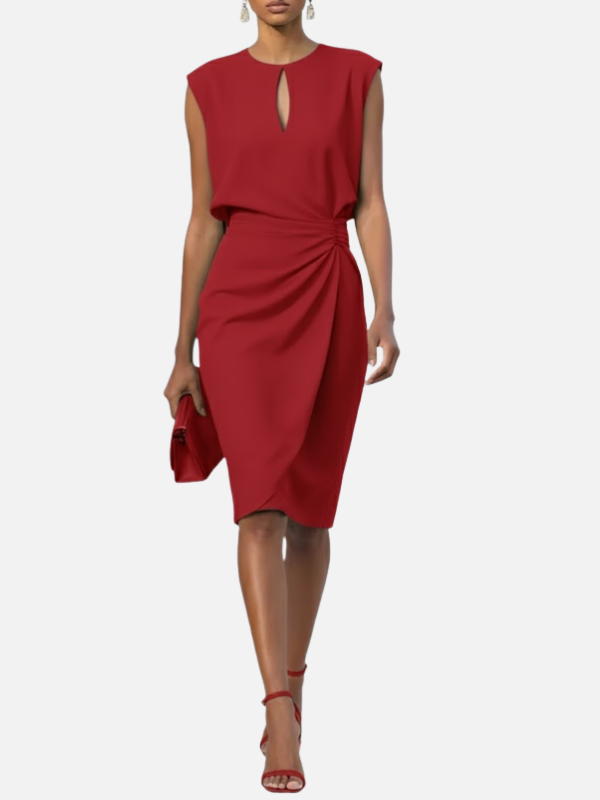 Gabriela | Vestido Midi de Fiesta Ceñido sin Mangas