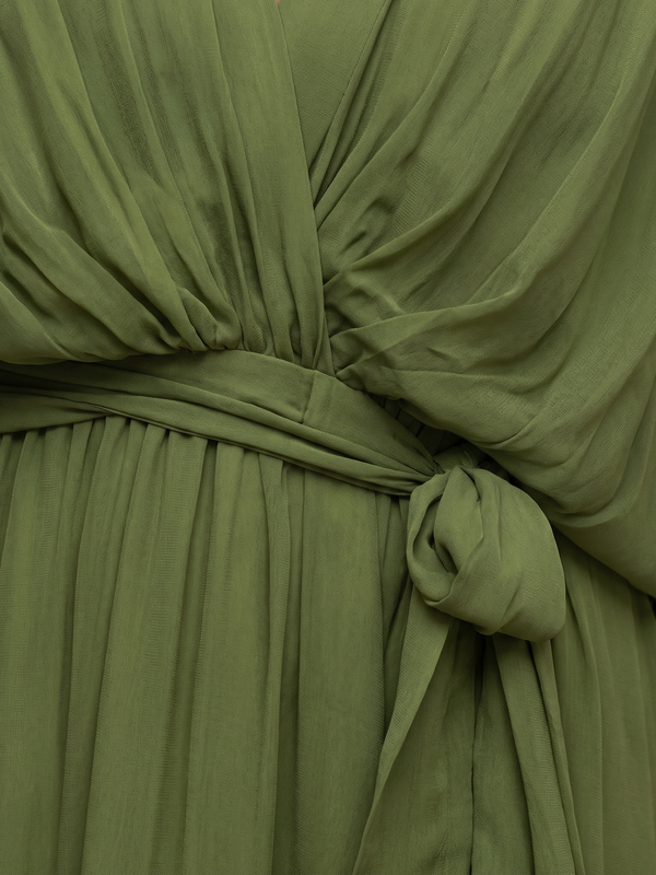 Beatriz | Vestido Midi de Gasa Cruzado para Mujer