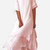 Carolina | Vestido Midi en Capas de Manga Corta Mujer