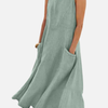 Natalia | Vestido Midi sin Mangas con Bolsillos Mujer