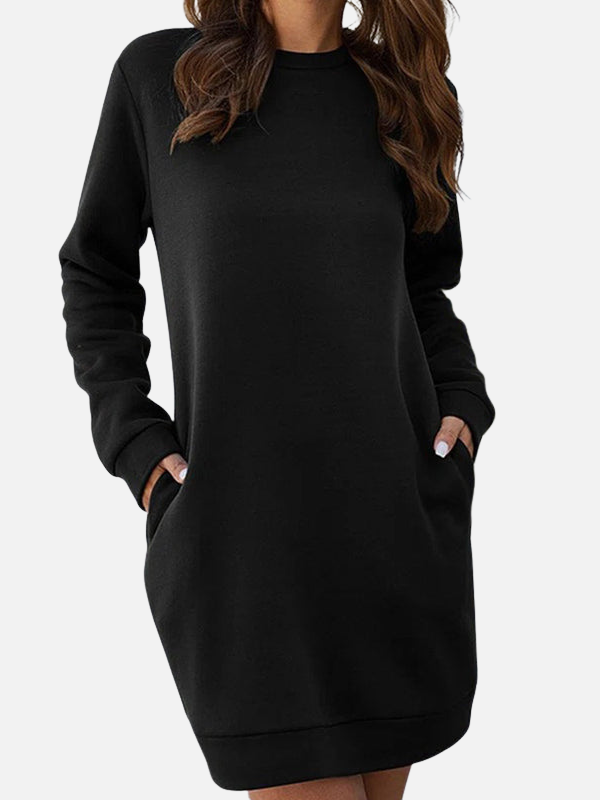 Gabriela | Vestido Sudadera Corto con Bolsillos Mujer