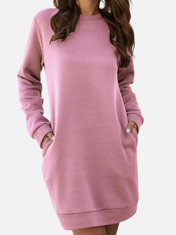 Gabriela | Vestido Sudadera Corto con Bolsillos Mujer