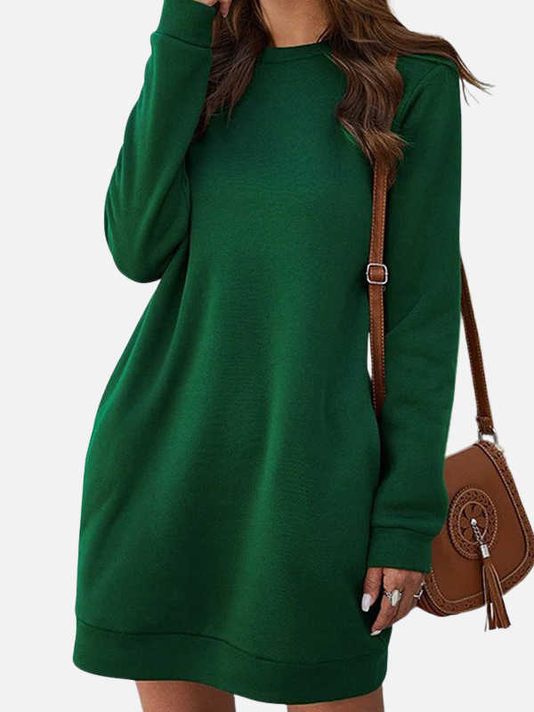Gabriela | Vestido Sudadera Corto con Bolsillos Mujer