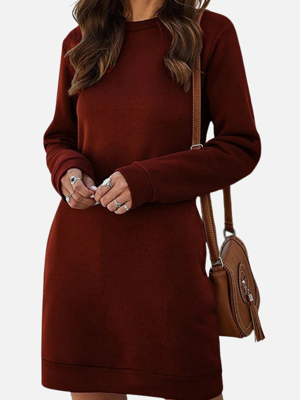 Gabriela | Vestido Sudadera Corto con Bolsillos Mujer