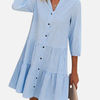 Victoria | Vestido de Cuadros Corto con Botones Mujer