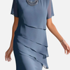 Elena | Vestido de Fiesta Corto de Gasa para Mujer