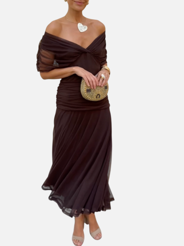 Adriana | Vestido de Noche Hombros Descubiertos