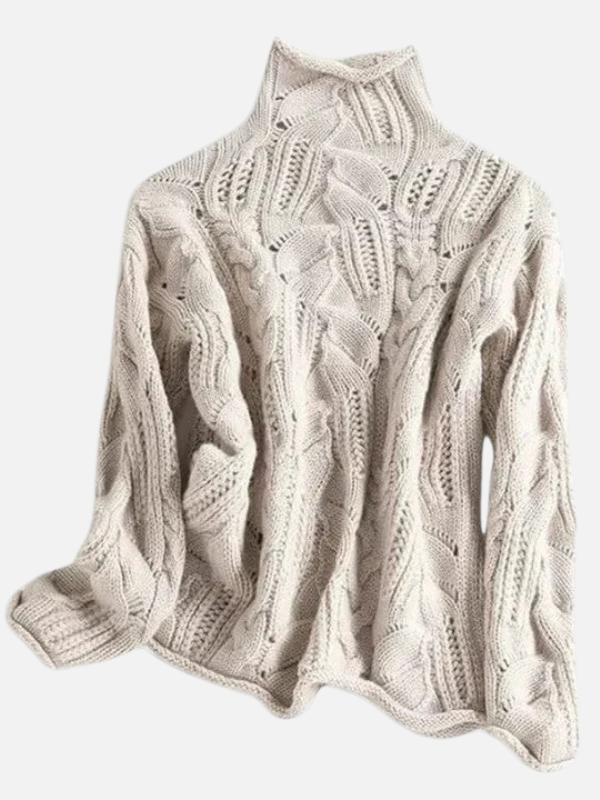 Ruth | Classic Cable Knit Sweater for Women