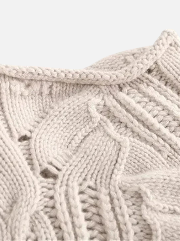 Ruth | Classic Cable Knit Sweater for Women