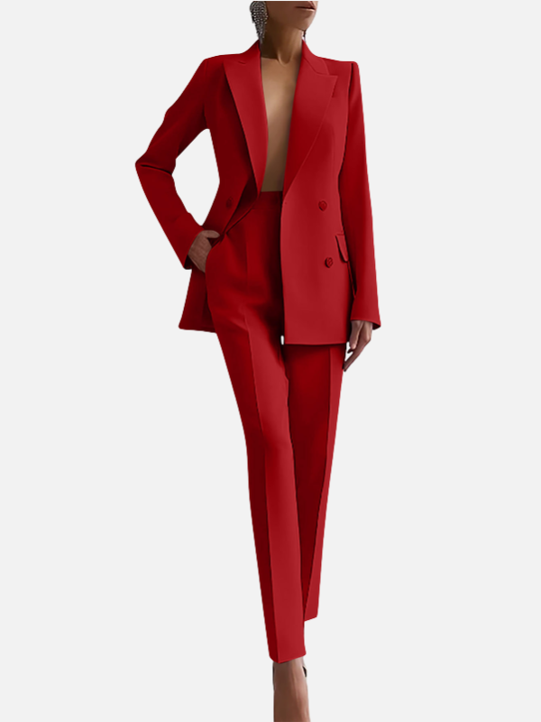 Lindsey | Double Breasted Pant Suit for Women Two Piece
