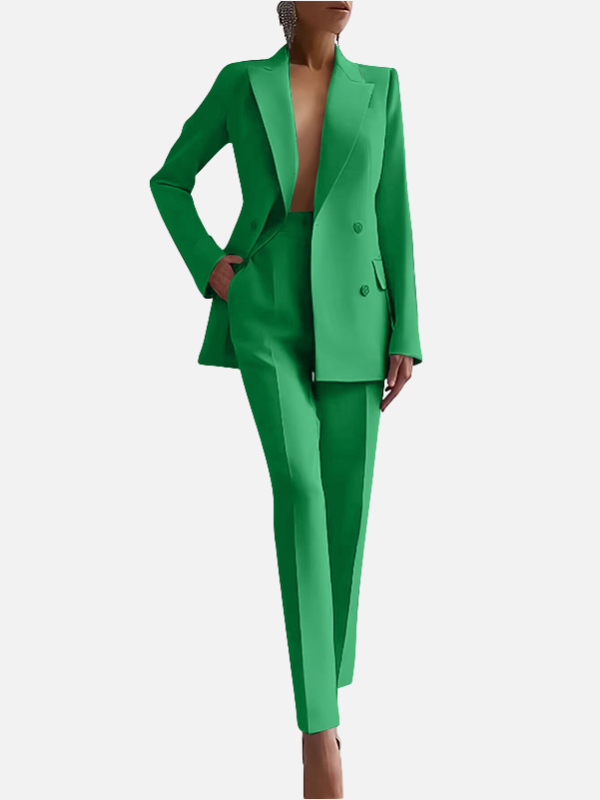 Lindsey | Double Breasted Pant Suit for Women Two Piece