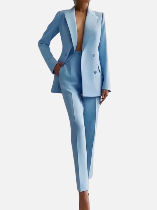 Lindsey | Double Breasted Pant Suit for Women Two Piece