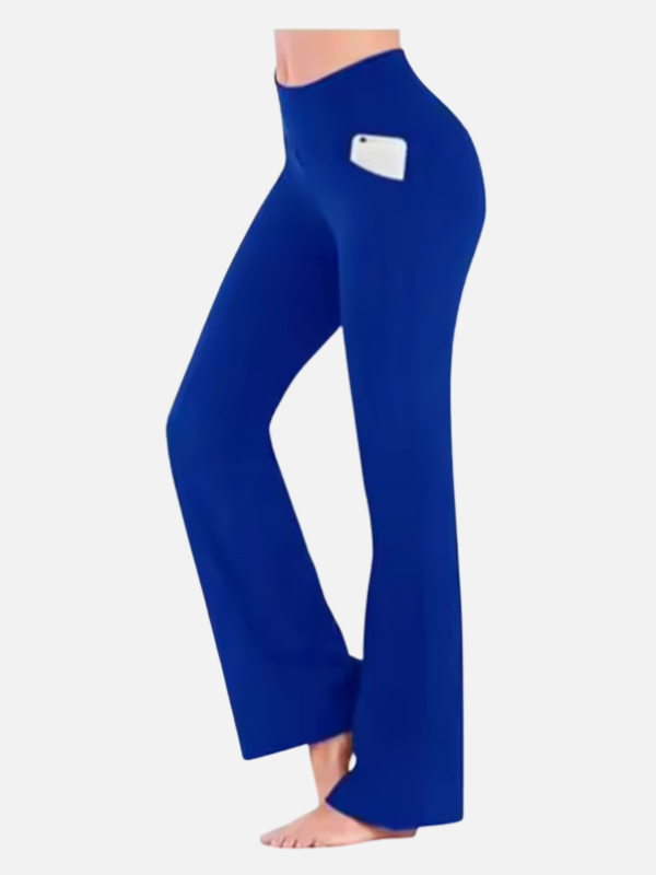 Laura | High Waisted Flare Leggings for Women with Pockets