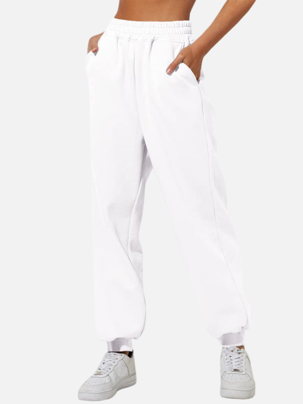 Diane | High Waisted Fleece Jogger Pants for Women