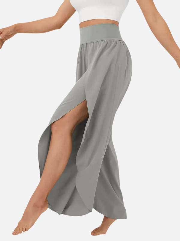 Marie | High Waisted Palazzo Pants for Women Split Leg
