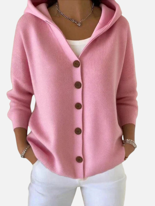 Emily | Hooded Button Cardigan for Women Relaxed Fit