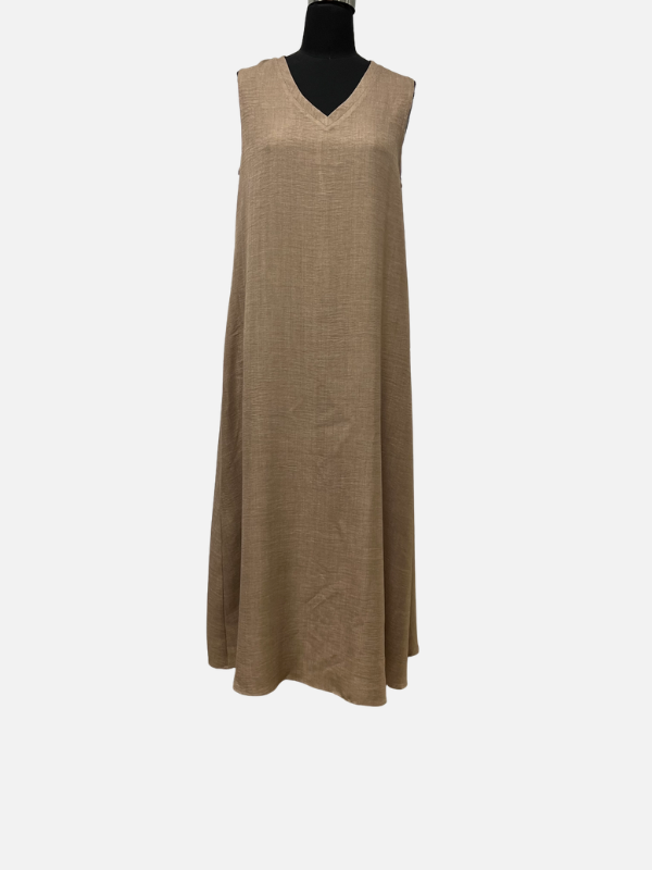 Janice | Sleeveless V Neck Maxi Dress for Women