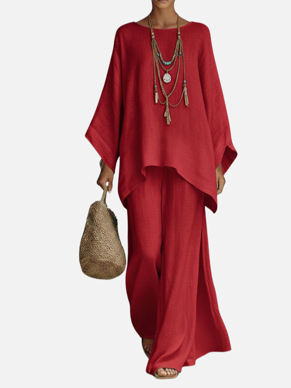 Dorothy | Two Piece Wide Leg Pant Set for Women Loose Top