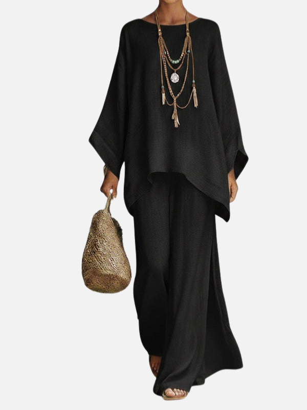 Dorothy | Two Piece Wide Leg Pant Set for Women Loose Top